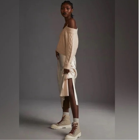 NWOT Anthropologie Mare Mare Layered Sweater Slip Dress - Picture 4 of 14